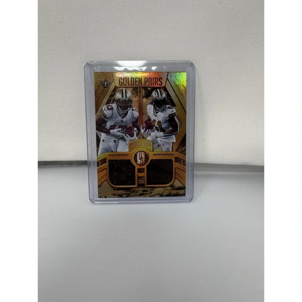 2021 Gold Standard Golden Pairs Michael Thomas Alvin Kamara Patch